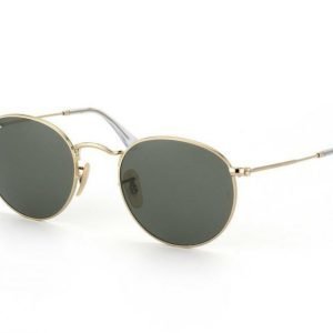 Ray-Ban RB3447-001 Round Metal aurinkolasit