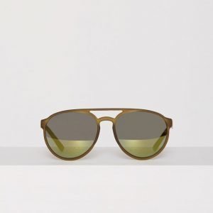 River Island Vihreä Plastic Frame Aviator Aurinkolasit Vihreä