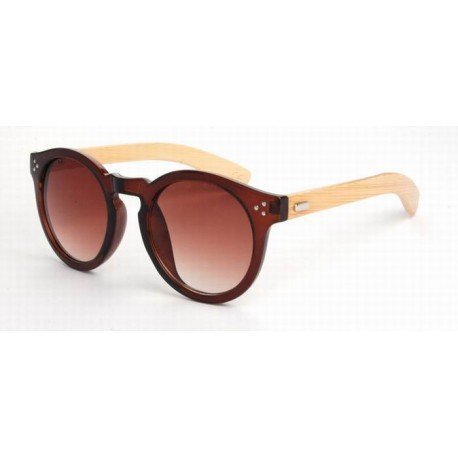 Rounded Bamboo Clear Brown